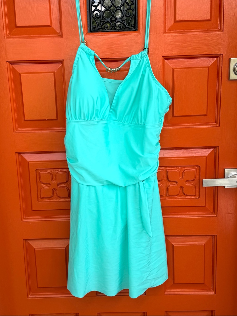 1 Piece Swimsuit Flouncy Skirt with attached Brief SZ 4X NWOT